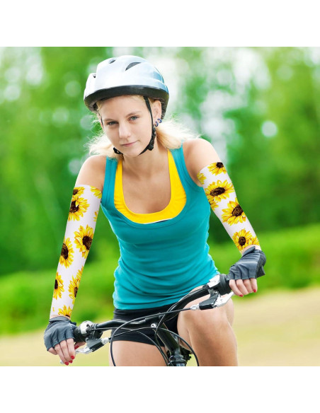 Geyoga 6 Pares Mangas de Protección Solar UV para Mujeres