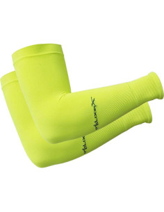 Mangas de Brazo UV Elixir X Verde Neón Compresión UPF 50+ 2