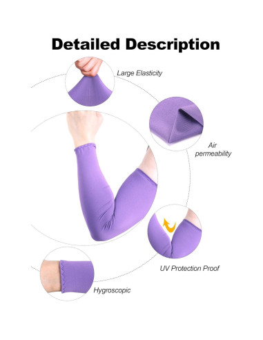 16 Pares Mangas Refrigerantes UV Bememo para Hombres y Mujeres