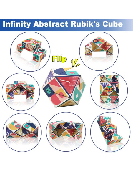 Juego de Cubos Mágicos 3D ONCOFAN - Paquete de 3 Cubos