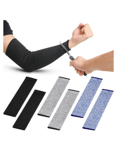 Chuarry 3 Pares de Mangas Protectivas Resistentes a Cortes Nivel 5