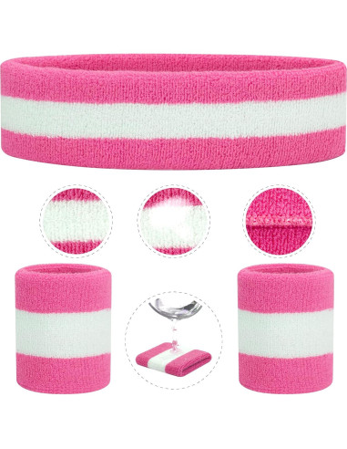 Conjunto Diadema y Muñequera ONUPGO Neón Unisex