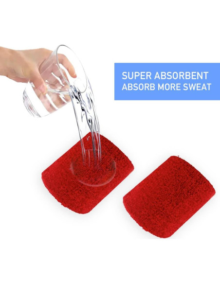 Conjunto de Banda para la Cabeza y Muñequera OKYESFLY Rojo