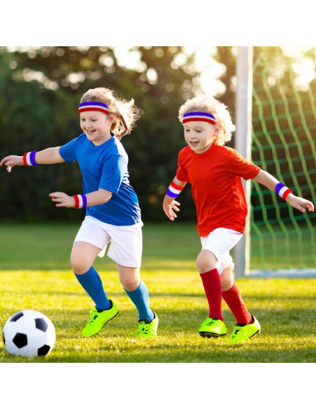Conjunto de 6 Piezas Bandas para Sudor Hungdao - Rojo, Blanco, Azul