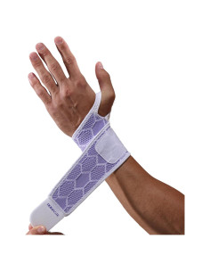 Faja de Muñeca Domaste Violeta - Soporte Ajustable Sin Neopreno