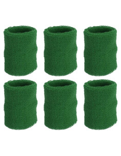 Banda de Muñeca Deportiva PATIKIL Algodón Toalla Verde 10x8cm