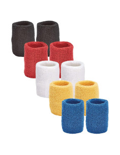 Muñequera Deportiva Tourna CWB-TEAM-5 Multicolor 5 Pares