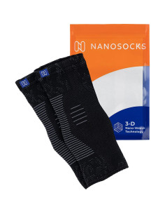 Calcetines de Compresión Sin Dedos NanoSocks Mediano Negro 2