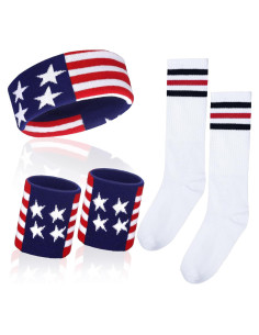 Conjunto Deportivo Skylety 5 Piezas: Banda, Muñequera y Calcetines