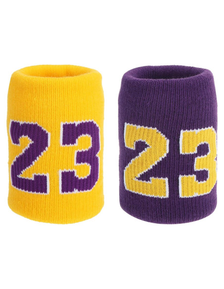 Banda de Sudor Deportiva PATIKIL Unisex 9x8cm Amarillo/Púrpura