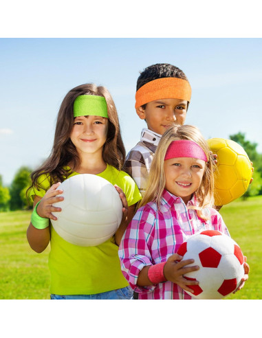 Conjunto de 18 Piezas Muñequera y Diadema Hungdao
