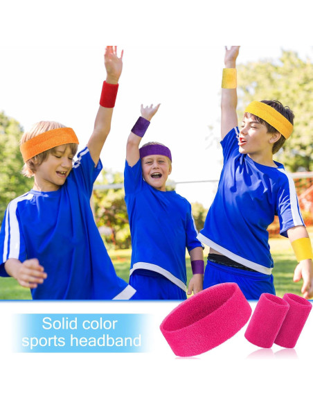 Conjunto de 18 Piezas Muñequera y Diadema Hungdao