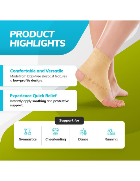 Faja de Soporte para Tobillo BraceAbility - Compresión Ligera M