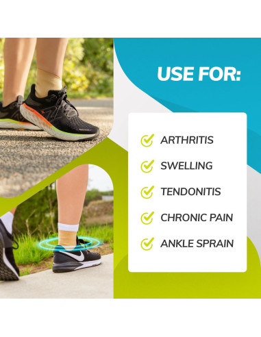 Faja de Soporte para Tobillo BraceAbility - Compresión Ligera M