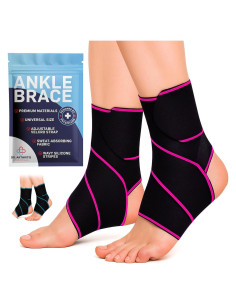Soporte para Tobillo Dr. Arthritis Rosa 2 Paquete - Estabilizador