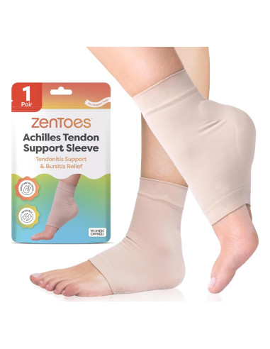 Mangas de Compresión para Tendón de Aquiles ZenToes - Alivio de Dolor