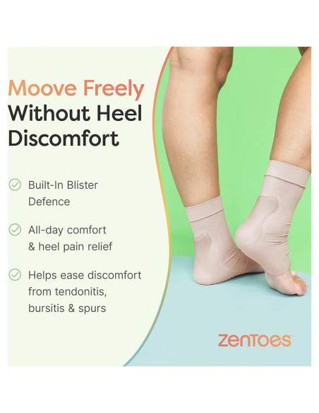 Mangas de Compresión para Tendón de Aquiles ZenToes - Alivio de Dolor