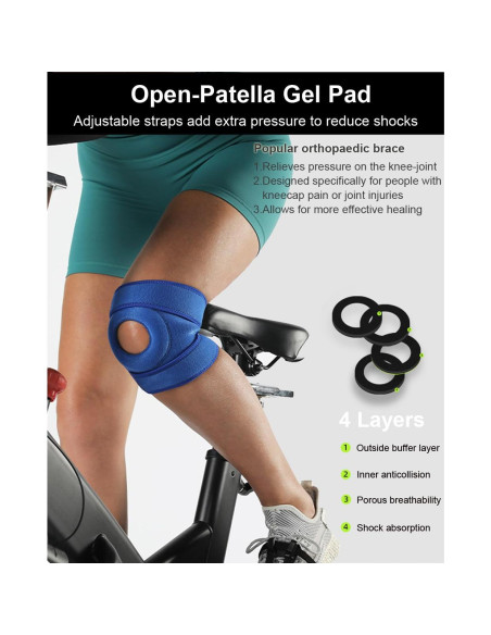 Férula para Rodilla SUJAYU Ajustable Compresión Negro