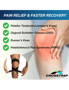 Faja de Soporte para Tendón Patelar MDUB Pequeña Neopreno 2