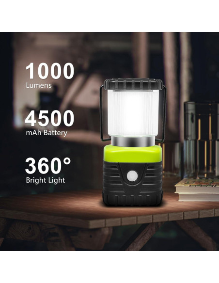 3 Paquetes Linterna LED Camping Jarxin 1000LM IP44 Recargable