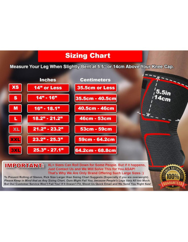 Manga de Compresión para Rodilla Athledict Grande Gris/Rojo