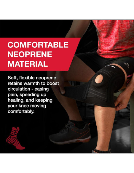 Férula de Rodilla Autoajustable MUELLER para Alivio del Dolor