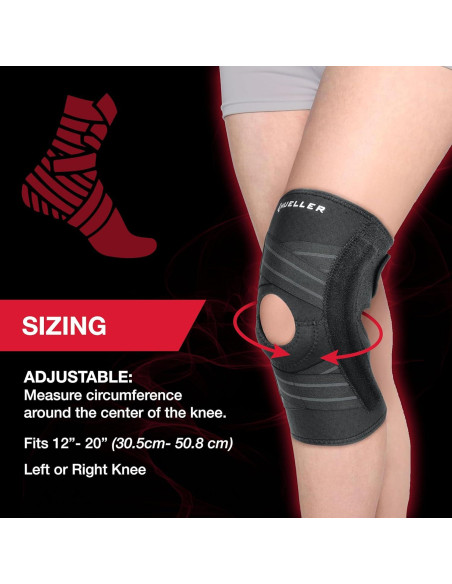 Férula de Rodilla Autoajustable MUELLER para Alivio del Dolor
