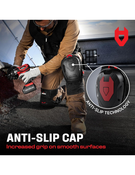 Almohadillas de Rodilla NoCry GelGuard Plus - Ajustables, Negro