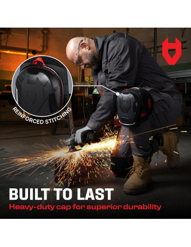 Almohadillas de Rodilla NoCry GelGuard Plus - Ajustables, Negro