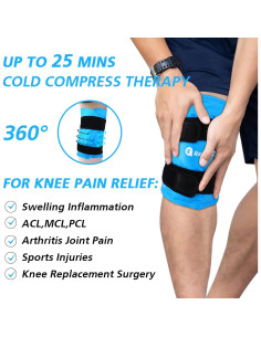 Funda de Hielo para Rodilla RelaxCoo XXL 48.3x26.9cm Reutilizable 2