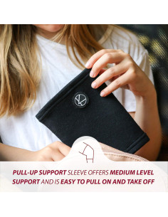 Faja de Rodilla KARM para Niños - Soporte Negro Unisex 2
