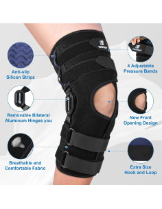 Férula de Rodilla Timtakbo con Bisagra y Estabilizadores 40cm 2