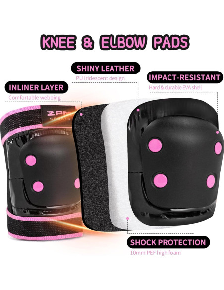 Conjunto de Protección 2PM SPORTS Rodilleras y Muñequera Mediano Rosa