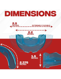 Protector Bucal SafeGrin Azul para Deportes - Silicona para Frenos 2