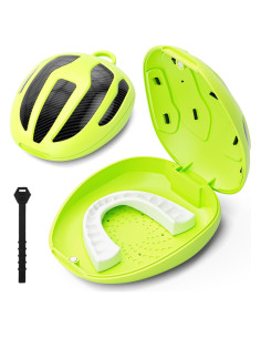 Estuche Protector Bucal Deportivo BVN - Tamaños Adulto y Joven, Verde