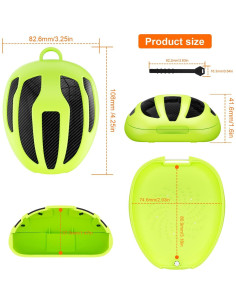 Estuche Protector Bucal Deportivo BVN - Tamaños Adulto y Joven, Verde 2