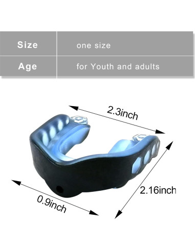 Protector Bucal Deportivo WOOPAOD - 2 Piezas para Fútbol y Más