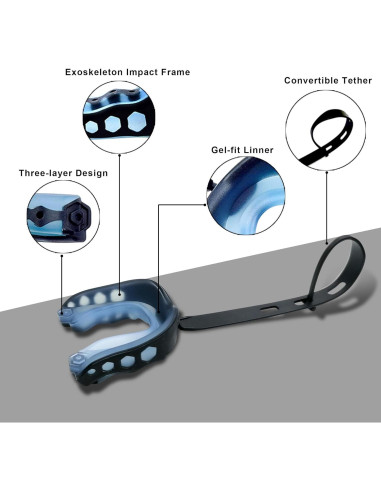 Protector Bucal Deportivo WOOPAOD - 2 Piezas para Fútbol y Más
