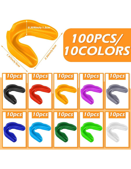 Kathfly 100 Protectores Bucales Juveniles para Deportes Silicona