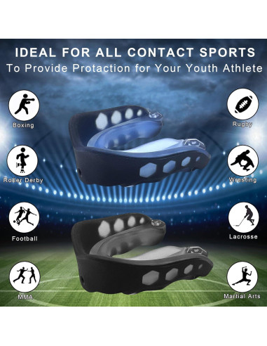 Protector Bucal Deportivo WOOPAOD - 2 Piezas para Fútbol y Más