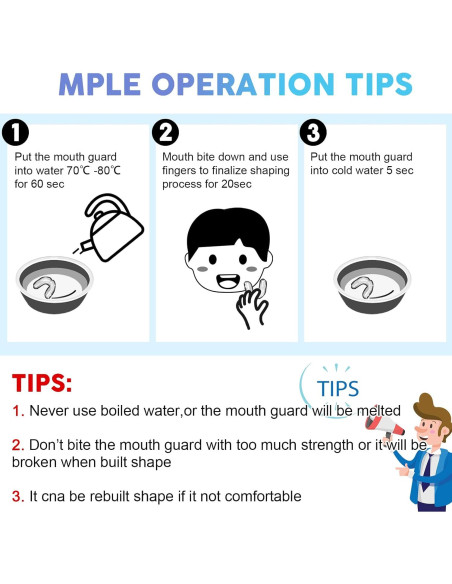 BBTO 40 Protectores Bucales para Niños Multicolor para Deportes