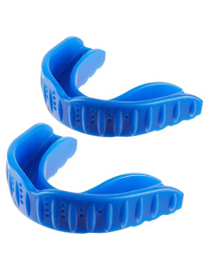 Protector Bucal Deportivo Gelfort para Fútbol y Boxeo - 2 Paquete Azul