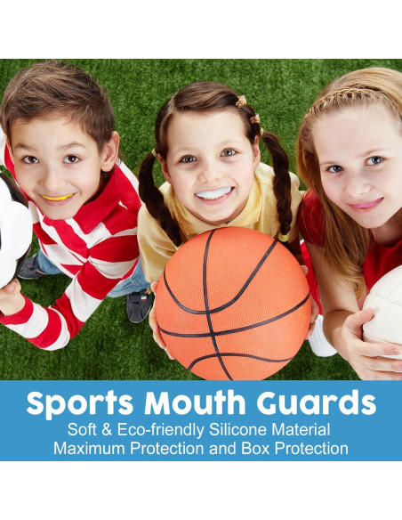 BBTO 40 Protectores Bucales para Niños Multicolor para Deportes