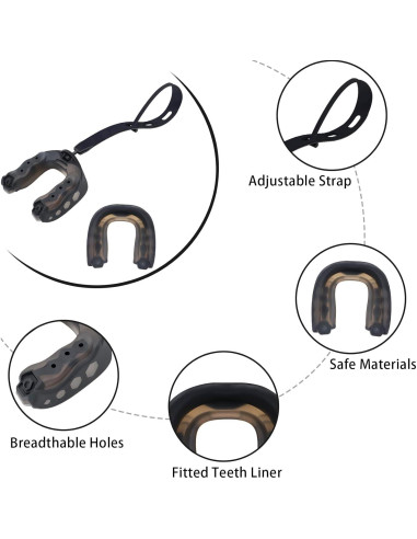 2 Pack Protector Bucal Deportivo MXiiXM para Fútbol y Boxeo