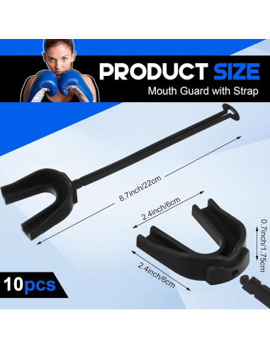 Dunzy 20 Protectores Bucales con Correa para Deportes