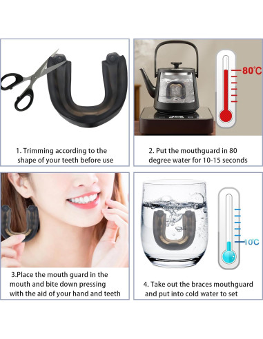 2 Pack Protector Bucal Deportivo MXiiXM para Fútbol y Boxeo