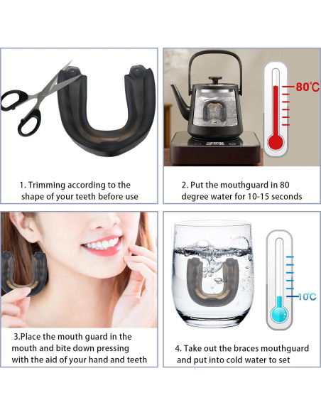 2 Pack Protector Bucal Deportivo MXiiXM para Fútbol y Boxeo