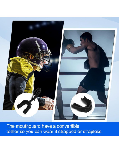 Dunzy 20 Protectores Bucales con Correa para Deportes