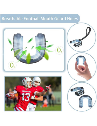 2 Pack Protector Bucal Deportivo MXiiXM para Fútbol y Boxeo