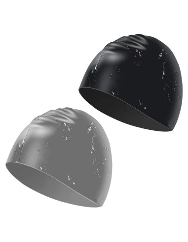 Gorro de natación Kinizuxi SW05 silicona 2 unidades unisex